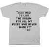 DESTINED TO LIVE HIP HOP TSHIRT THD