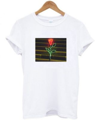 Louis Tomlinson Neon Rose T-Shirt THD