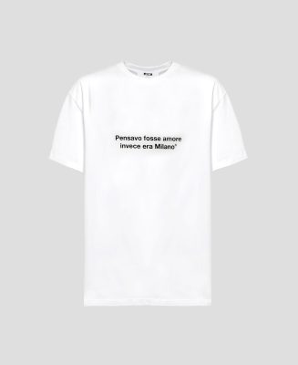 PENSAVO FOSSE MILANO QUOTE T-SHIRT THD