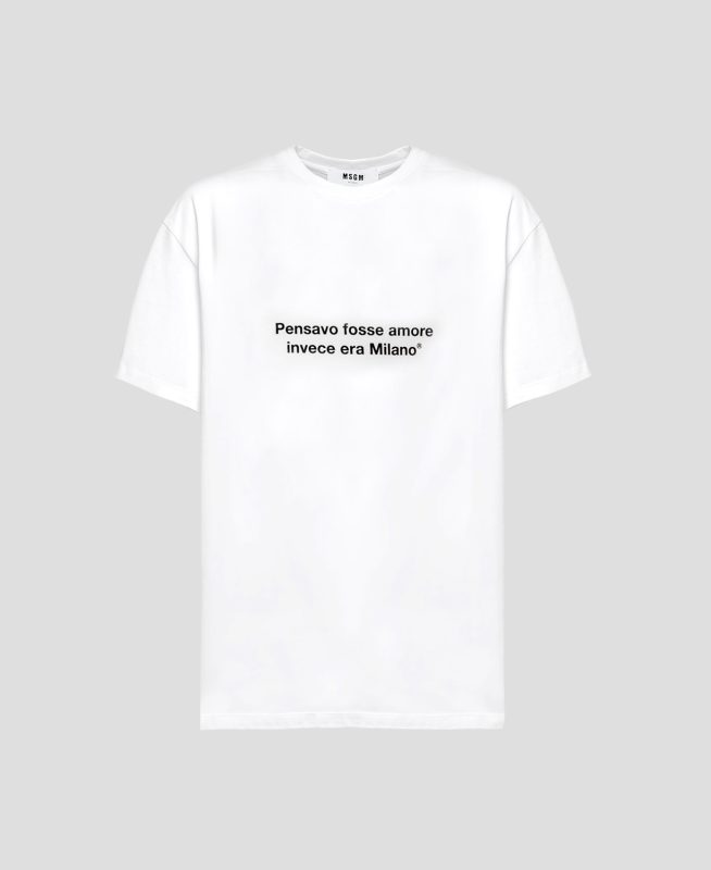 PENSAVO FOSSE MILANO QUOTE T-SHIRT THD