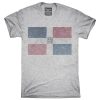 Retro Vintage Dominican Republic Flag T-Shirt