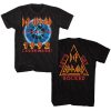 Def Leppard Adrenalize Tour Black Adult T-Shirt Twoside