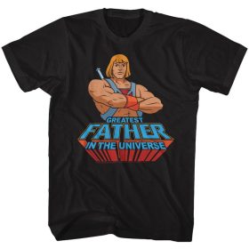 Masters of the Universe Greatest Dad Black Adult T-Shirt