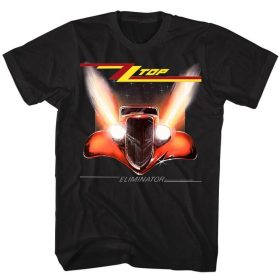 ZZ Top Eliminator Cover Black Adult T-Shirt