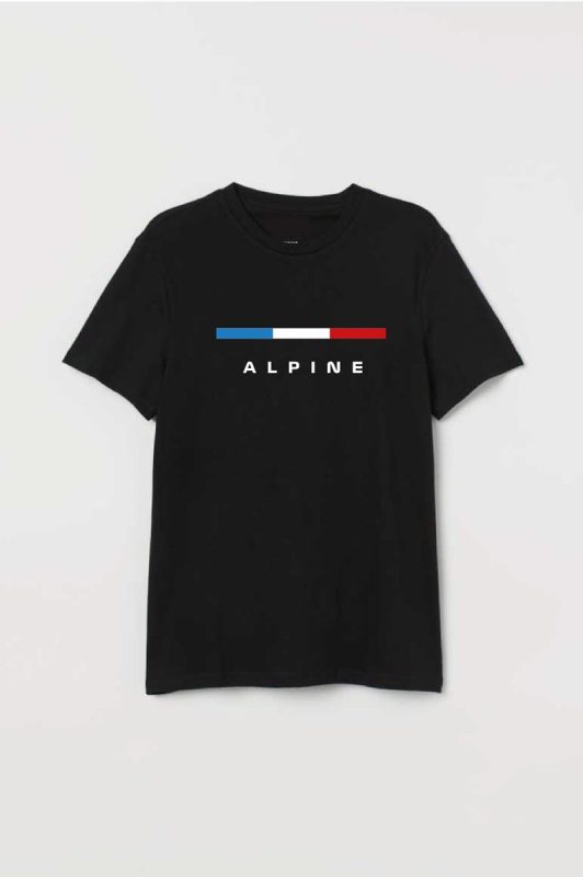 Alpine Formula 1 T-shirt-- Alpine formula car