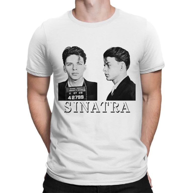 Frank Sinatra Mugshot T-Shirt, Women's and Men's Sizes