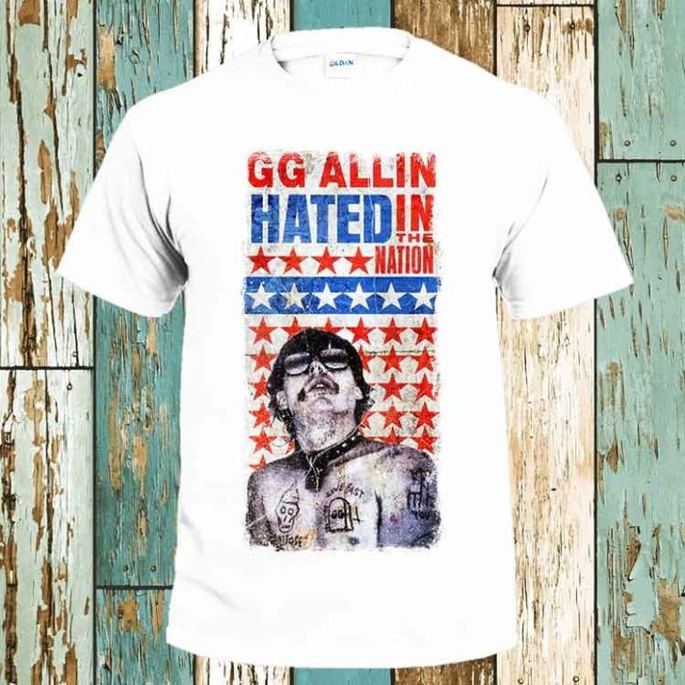 GG Allin Bite It You Scum Hated in The Nation T-Shirt