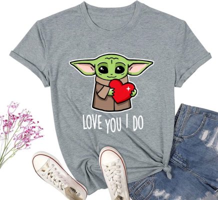 Love You I Do Baby Yoda Valentine 2021 T shirt