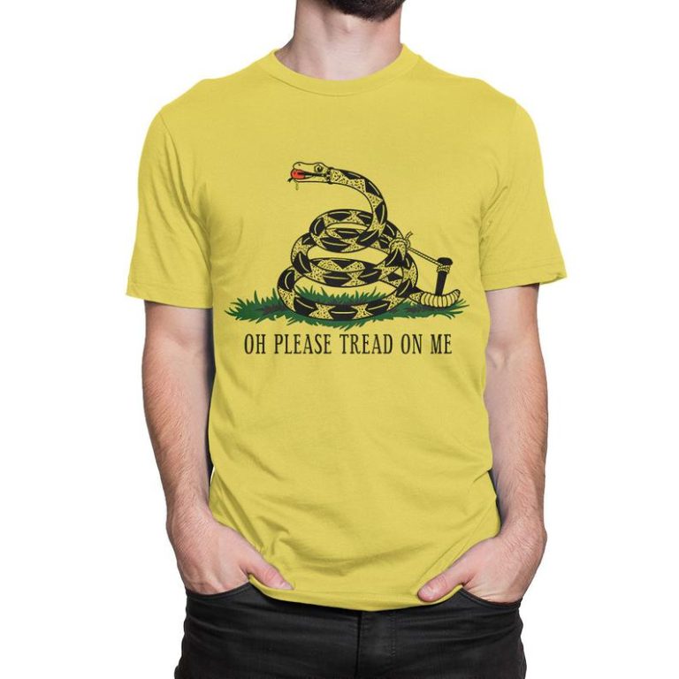 Oh Please Tread On Me Libertarian Flag T-Shirt