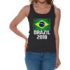 Brazil 2018 Tanks for Women. Brazil Flag Tank Top