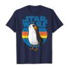 Star Wars Last Jedi Porg Retro Stripes Logo T-Shirt