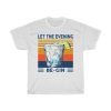 Martini Cocktail Let The Evening Be Gin Funny Vintage T-Shirt