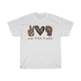 Peace Love Justice Black Lives Matter T-Shirt