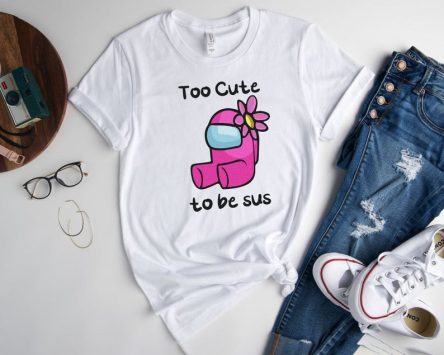 Too Cute To Be Sus Shirt, Pink Impostor TShirt